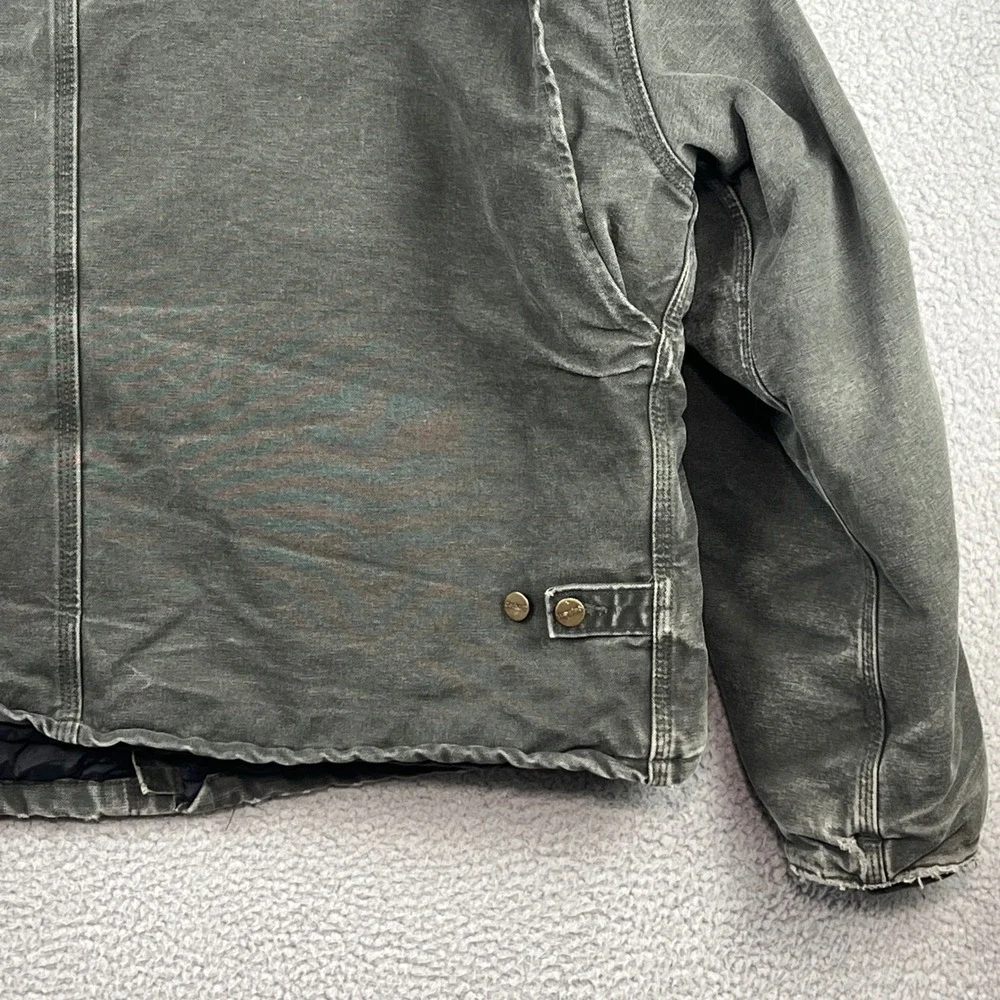 Carhartt J22 MOS Arctic Detroit Quilt Lined Sandstone Jacket Mens 2XL Green USA